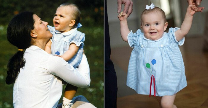 Victoria och Estelle när de var 1 år
