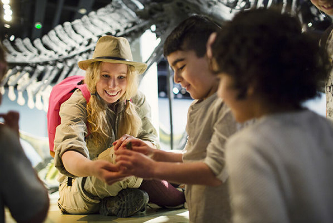 Upptäck skelett, rymden och naturen. Foto: Martin Stenmark/pressbild Naturhistoriska museet