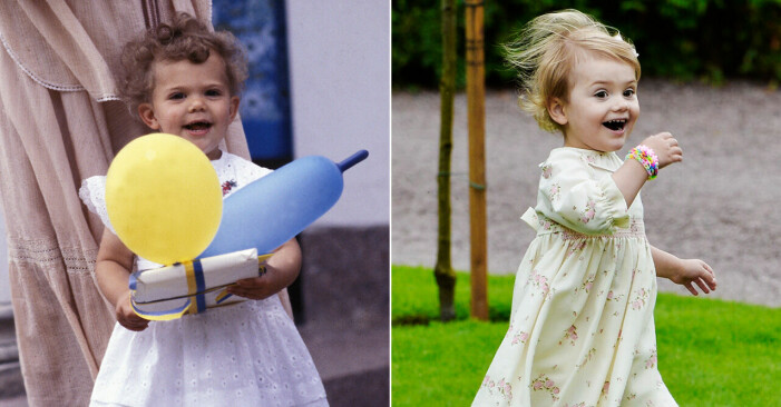 Victoria och Estelle när de var 2 år