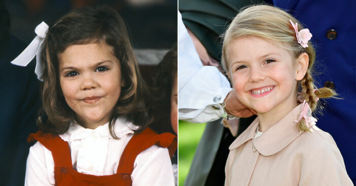 Victoria och Estelle när de var 5 år