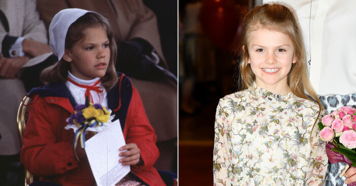 Victoria och Estelle när de var 8 år