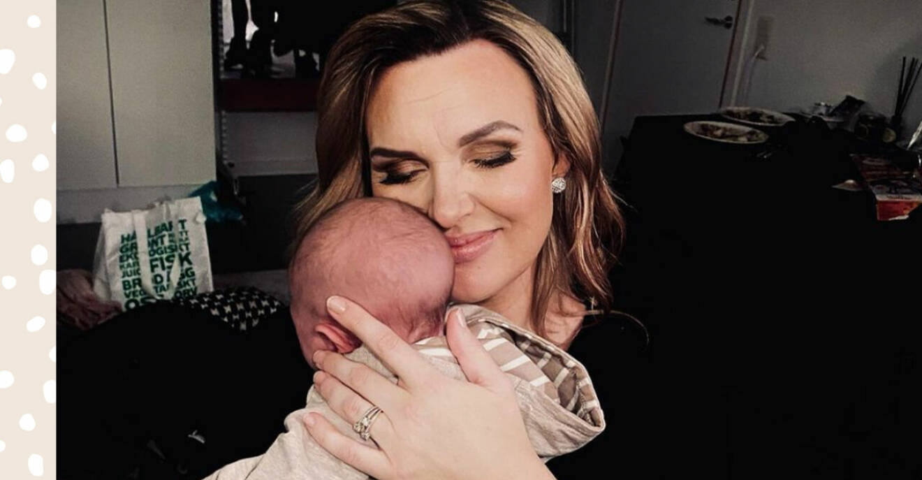 Sanna Nielsen om att jobba med sonen Gibson – en månad efter födseln
