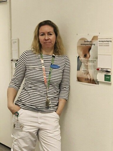 Det viktigaste är att du som mamma får stöd, menar Josefin Hörle på Danderyds amningsmottagning. Josefin Hörle på Amningsmottagningen