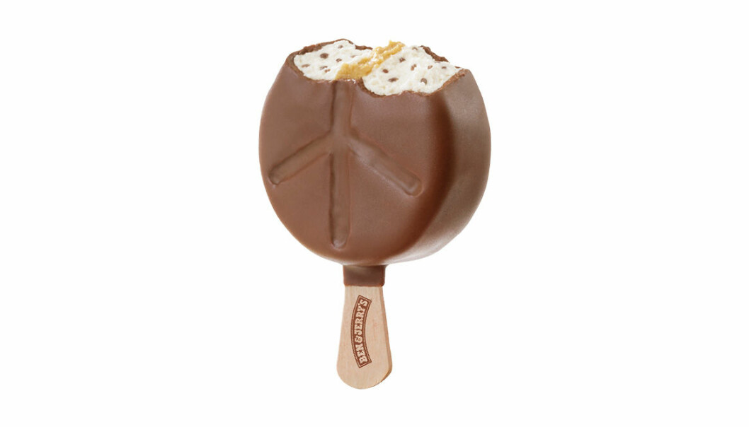 Ben and Jerry 's Cookie Dough Peace Pop – kakdeg på pinne