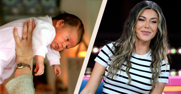 Till vänster: Nyfödd liten Bianca i mamma Pernillas famn. Till höger: Bianca i sin egen talkshow <span class=" italic" data-lab-italic_desktop="italic">Bianca</span>. Bianca Ingrosso
