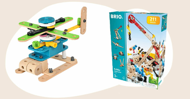 Julklappskit 2 passar en riktig byggare! Två utmanande och roliga byggsatser som gör underverk i leksaksstaden. Kit 2 byggsatser