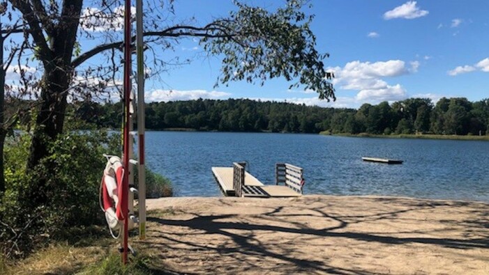 Brunnsviksbadet. Brunnsvikens strandbad