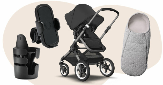Allt du behöver för en hel dag på äventyr. Var med och tävla om en Bugaboo Fox 3, inlägg för nyfödd samt en kopp- och mobilhållare. Bugaboo Fox 3 med tillhörande accessoarer
