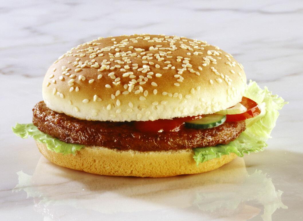 Det var bara coola kids som bjöd på stekta hamburgare. hamburgare