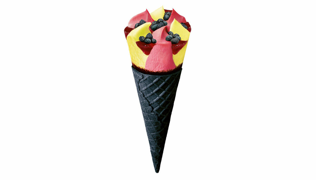 Cornetto Dragon med svart strut