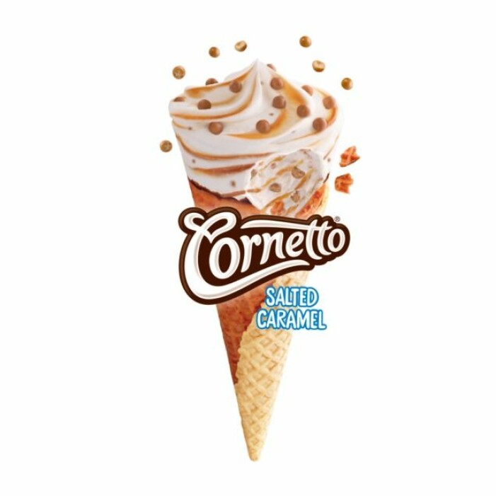GB:s glass Cornetto Salted Caramel