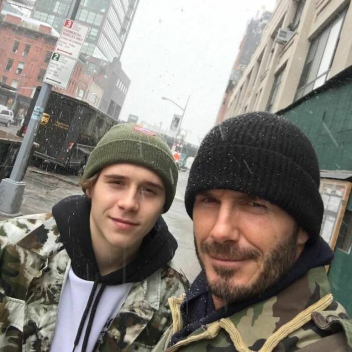 Instagram David Beckham DAVID BECKHAM OCH BROOKLYN