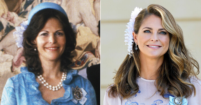 Drottning Silvia och prinsessan Madeleine när de är 39 år.