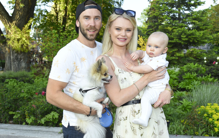 Ellinor Bjurström och Jimmie Olsson med sonen Aaron för några år sedan. Ellinor Bjurström med familj