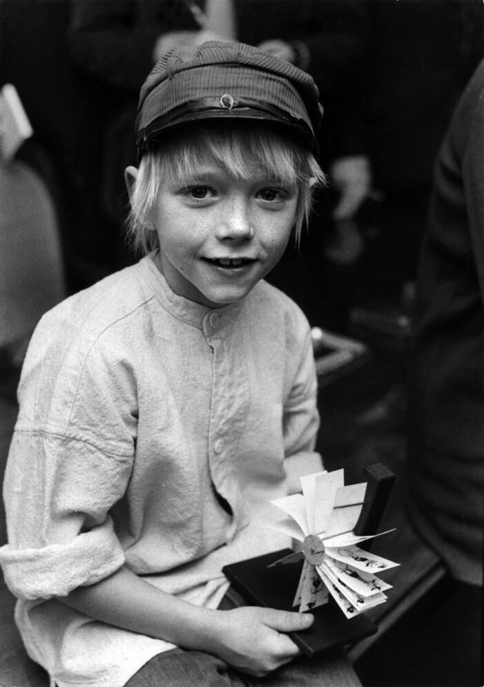 Foto: Owe Sjöblom/TT Jan Ohlsson under inspelning av Emil i Lönneberga 1971