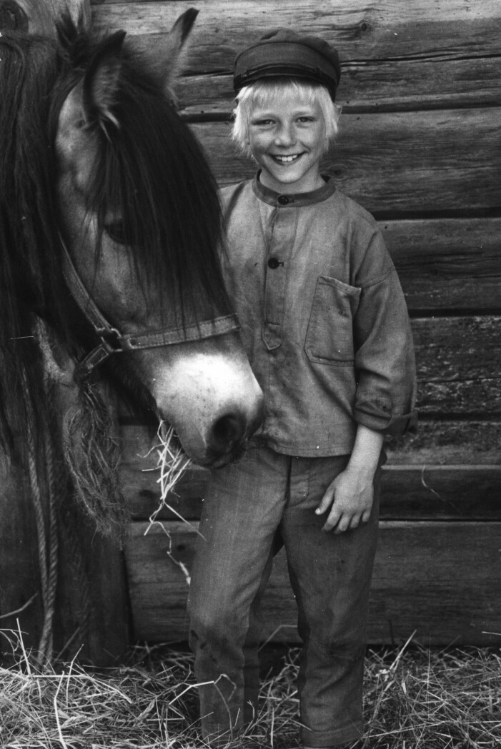 Foto: TT Jan Ohlsson som Emil i Lönneberga med hästen Lukas