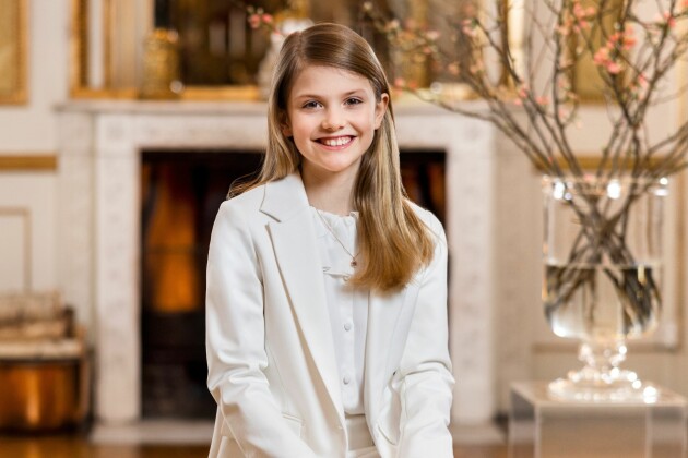 2022 fyllde prinsessan Estelle 10 år. Estelle 10 år.