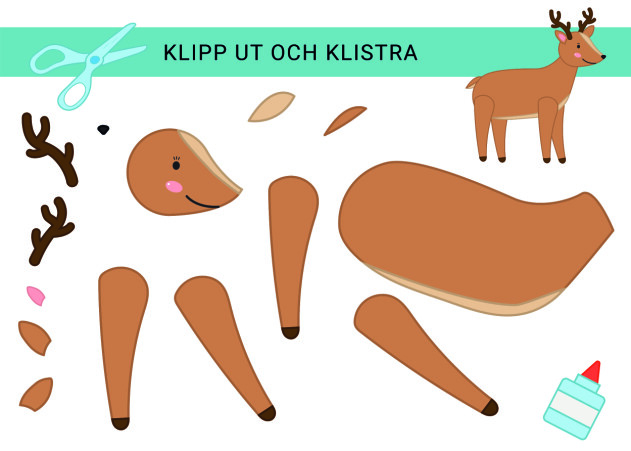 mall ren klipp ut och klistra