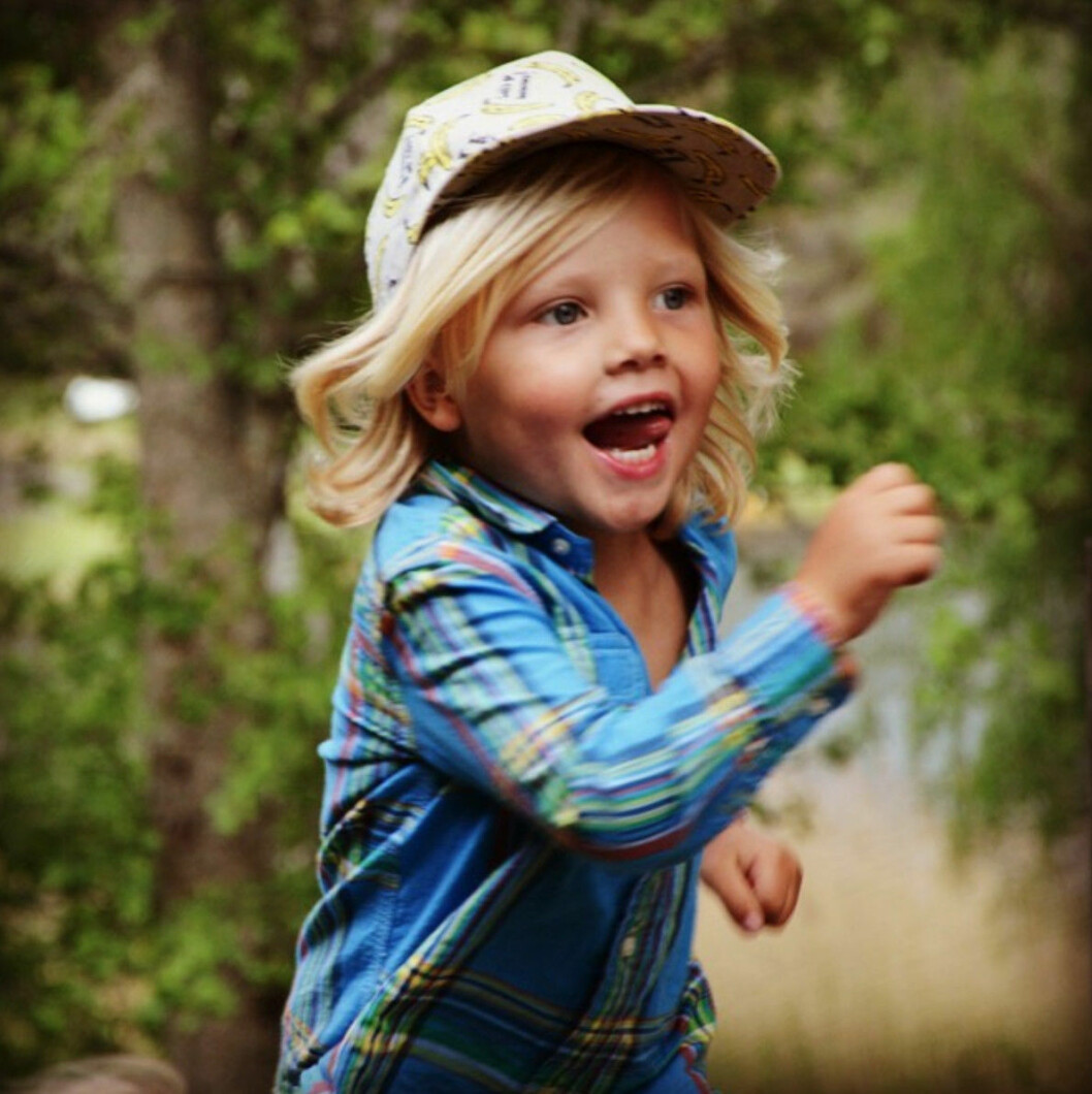 Frank är i dag en frisk och busig liten kille