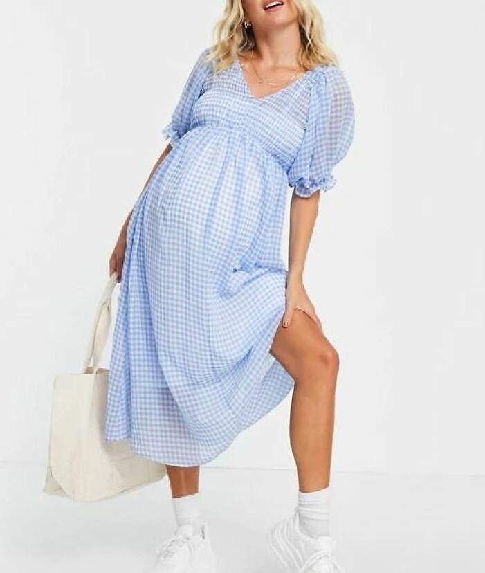 gravidklänning från asos maternity