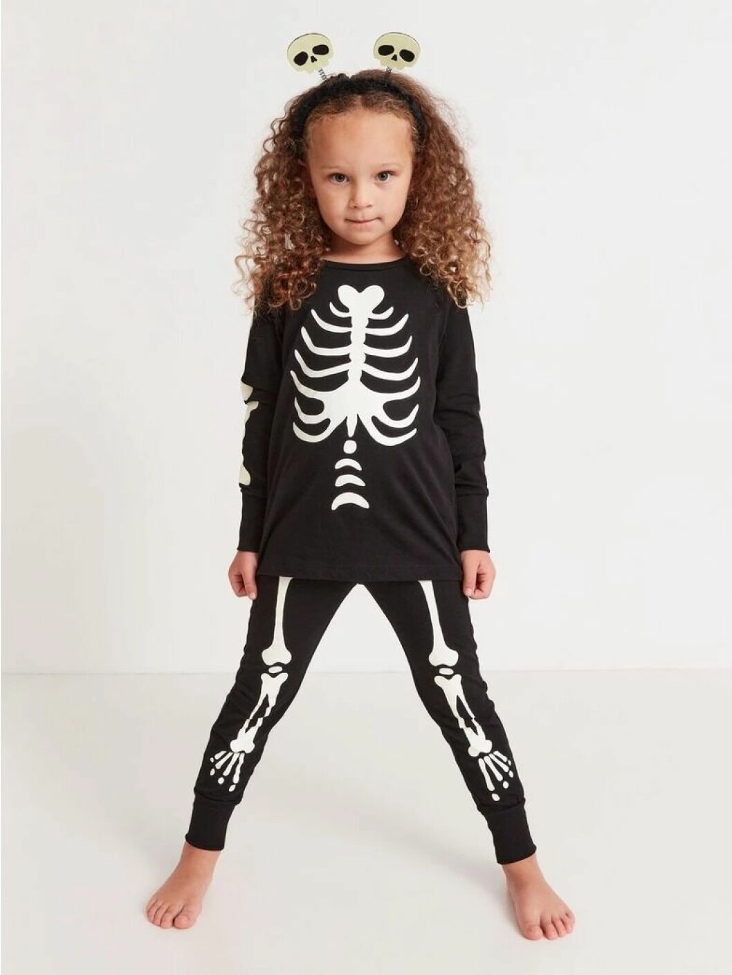 pyjamas med skelett