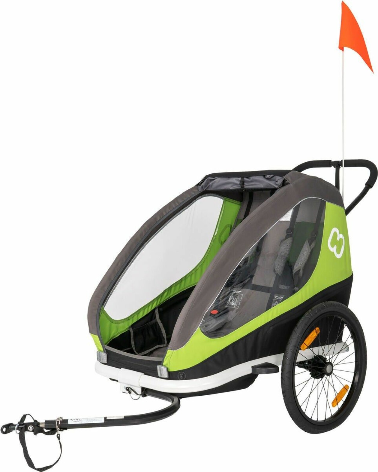 Hamax Traveller Cykelvagn, Grön