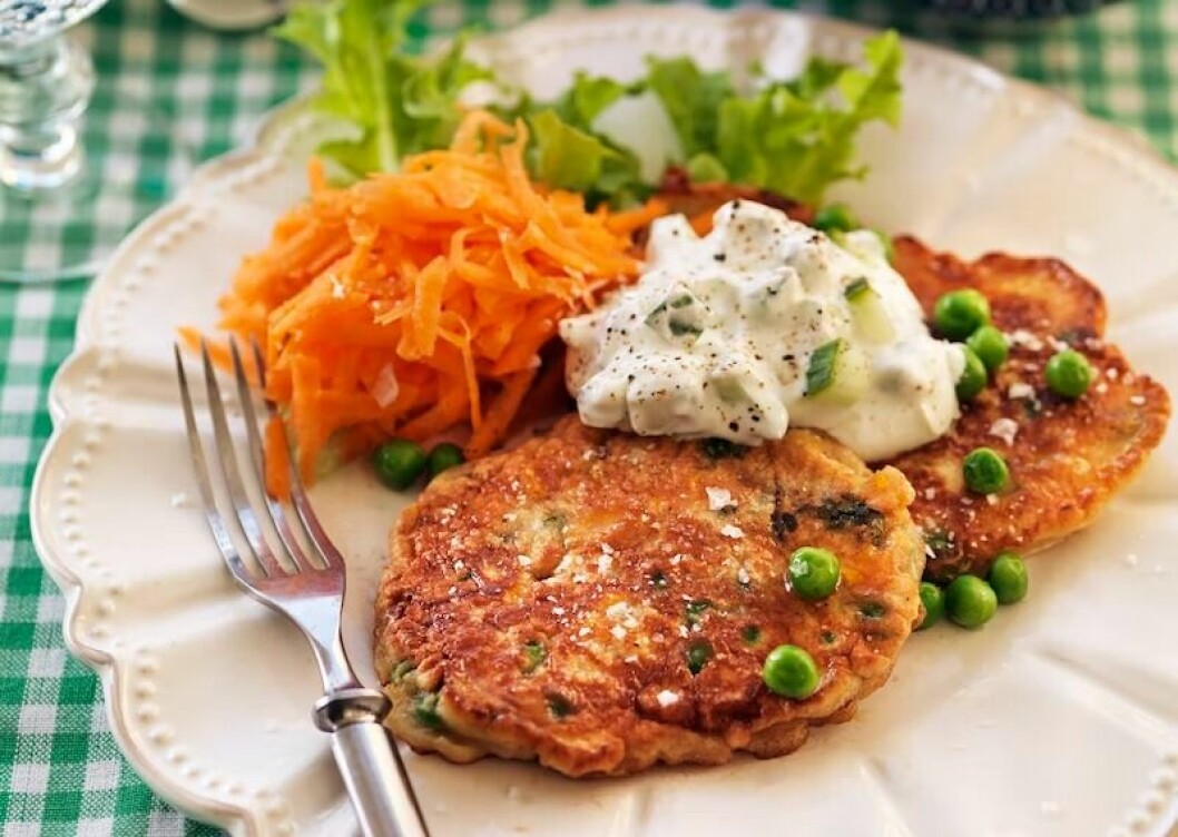 recept barn majsplättar