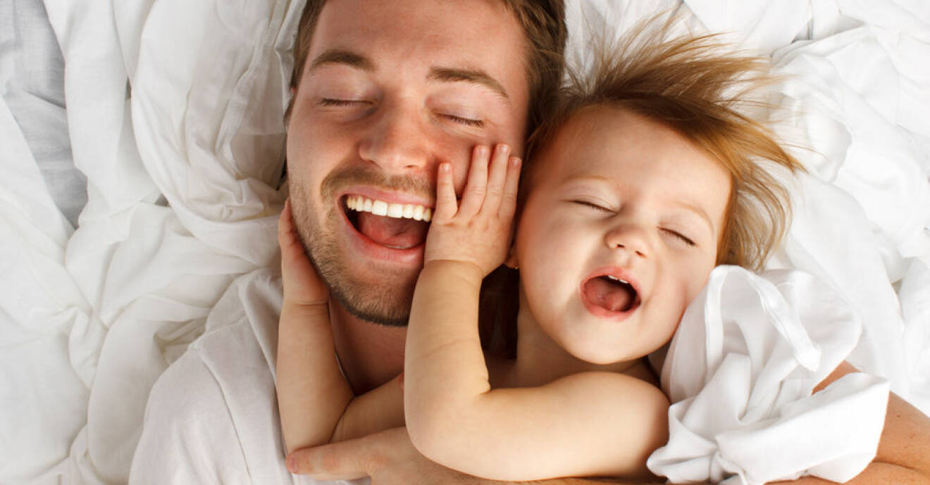 Studie: bebisar som liknar pappan är friskare
