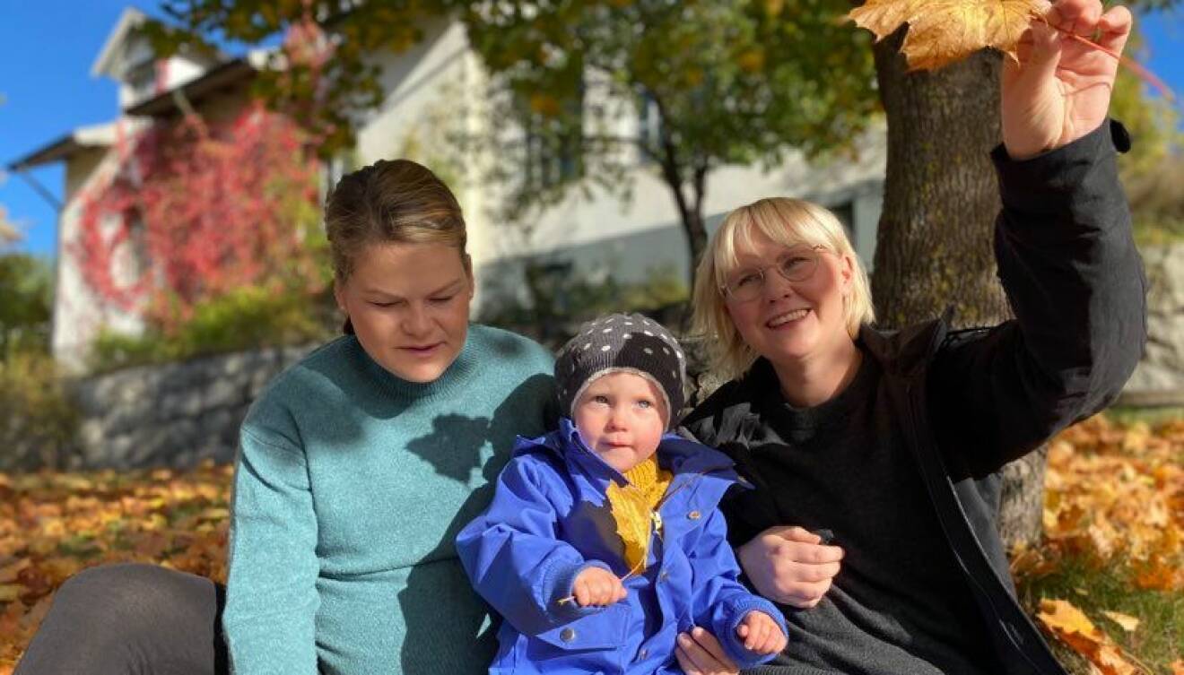 Josefine, Marta och Klara Sennerfeldt.