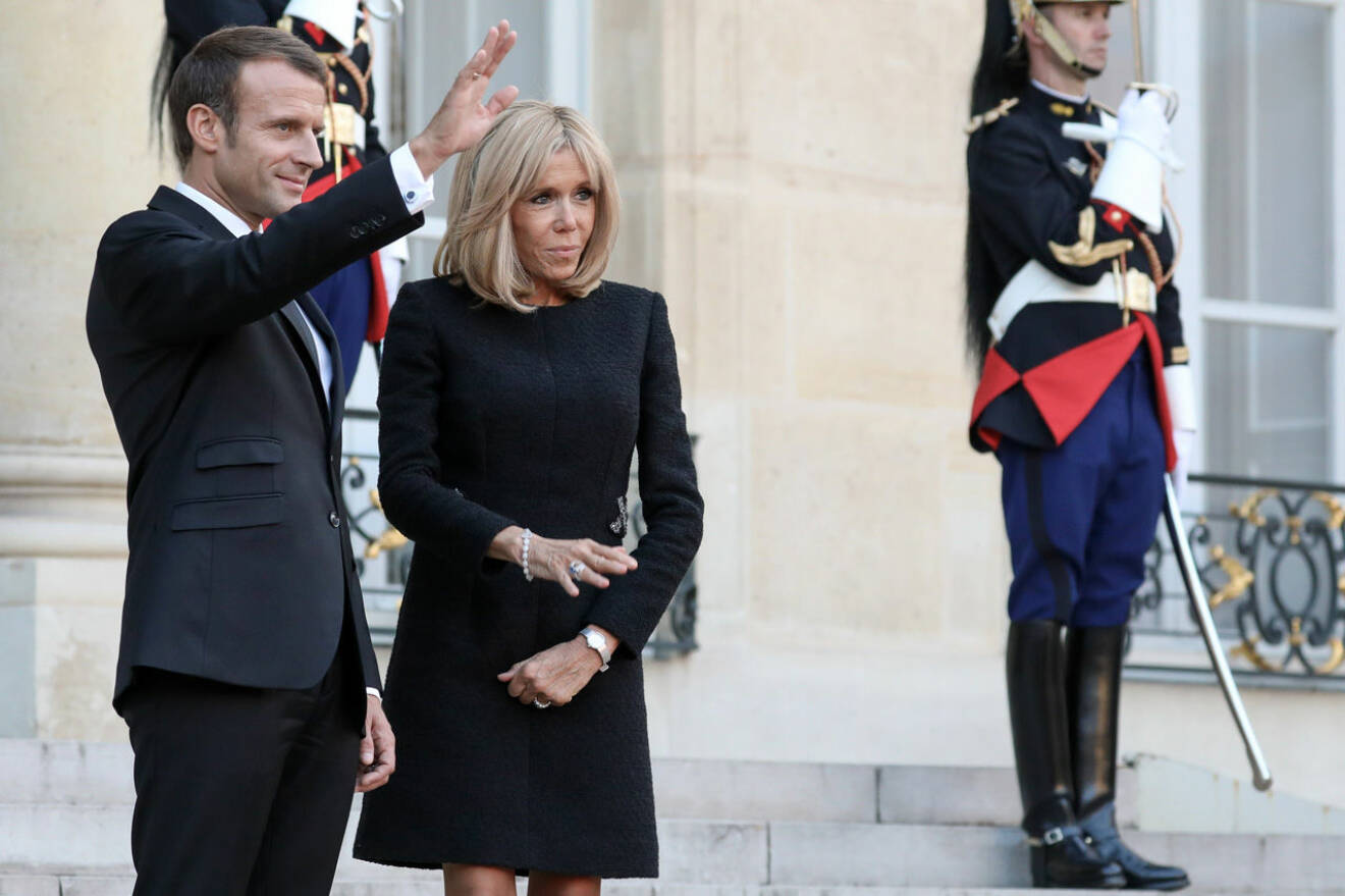 Emmanuel Macron och Brigitte Macron
