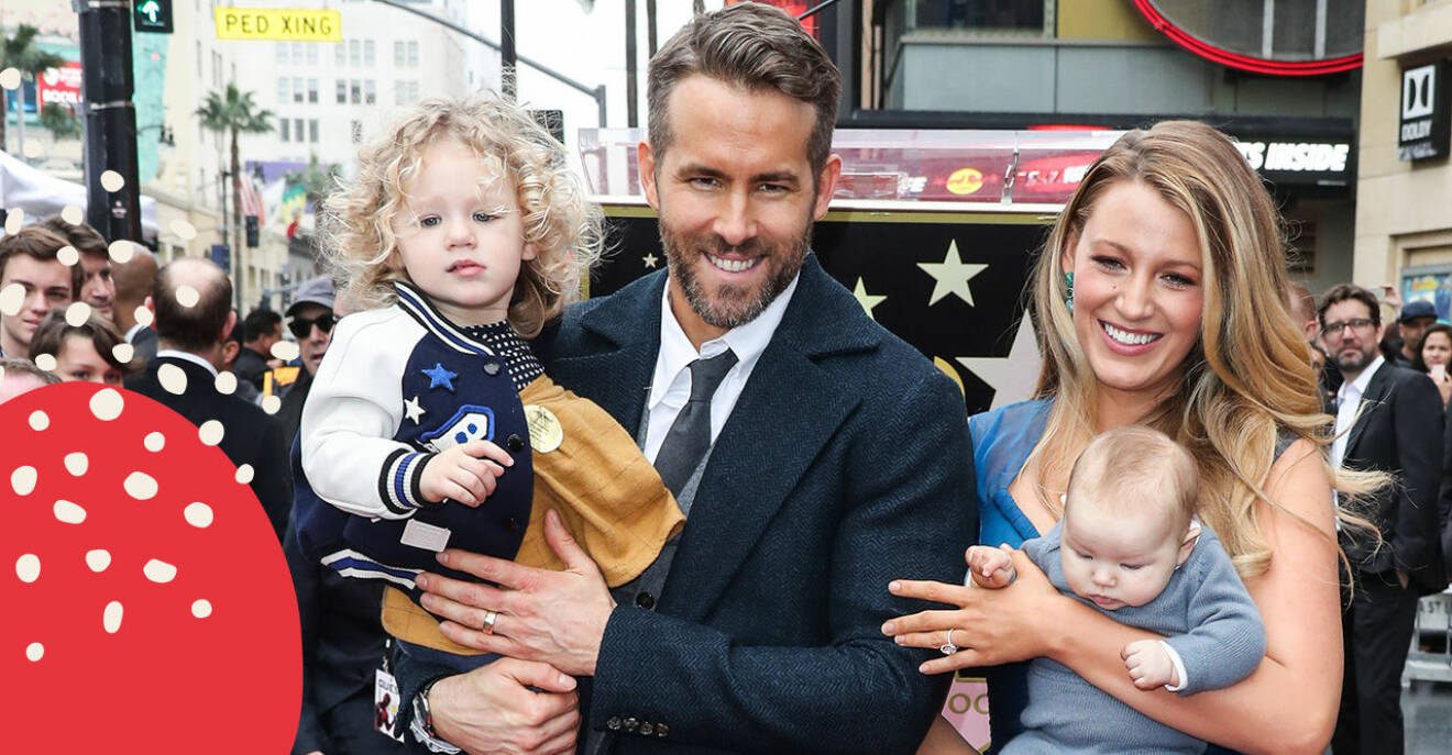 Ryan Reynolds Blake Lively och parets döttrar.
