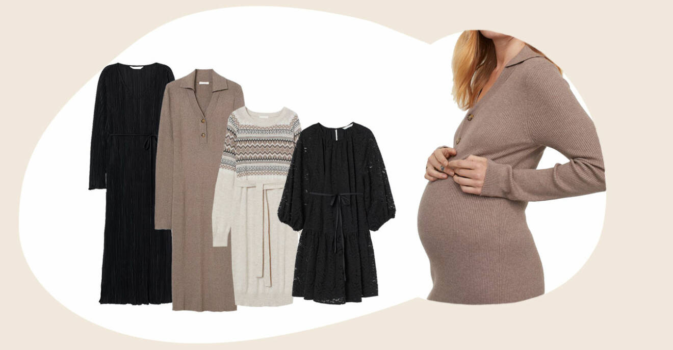 Fina gravidklänningar och mammaklänningar