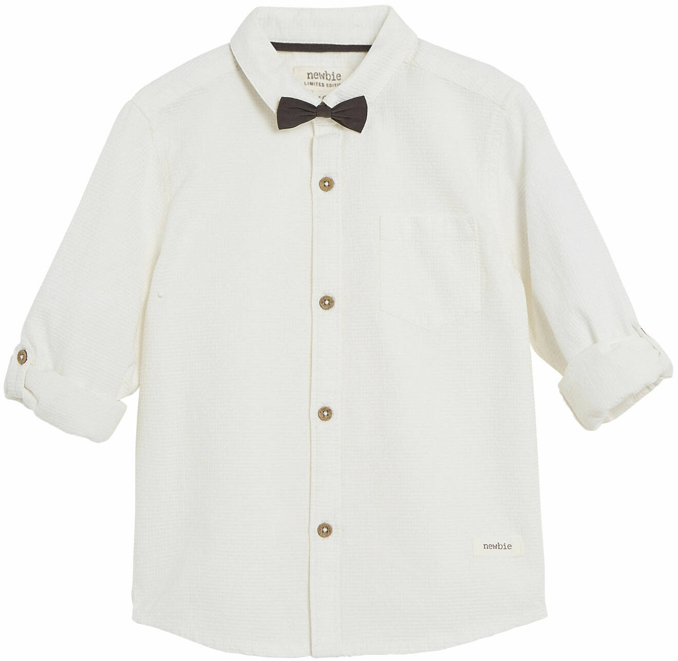 vit skjorta med fluga barn