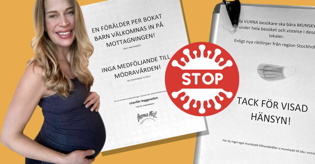 Jenny Grundemark gravid under pandemin