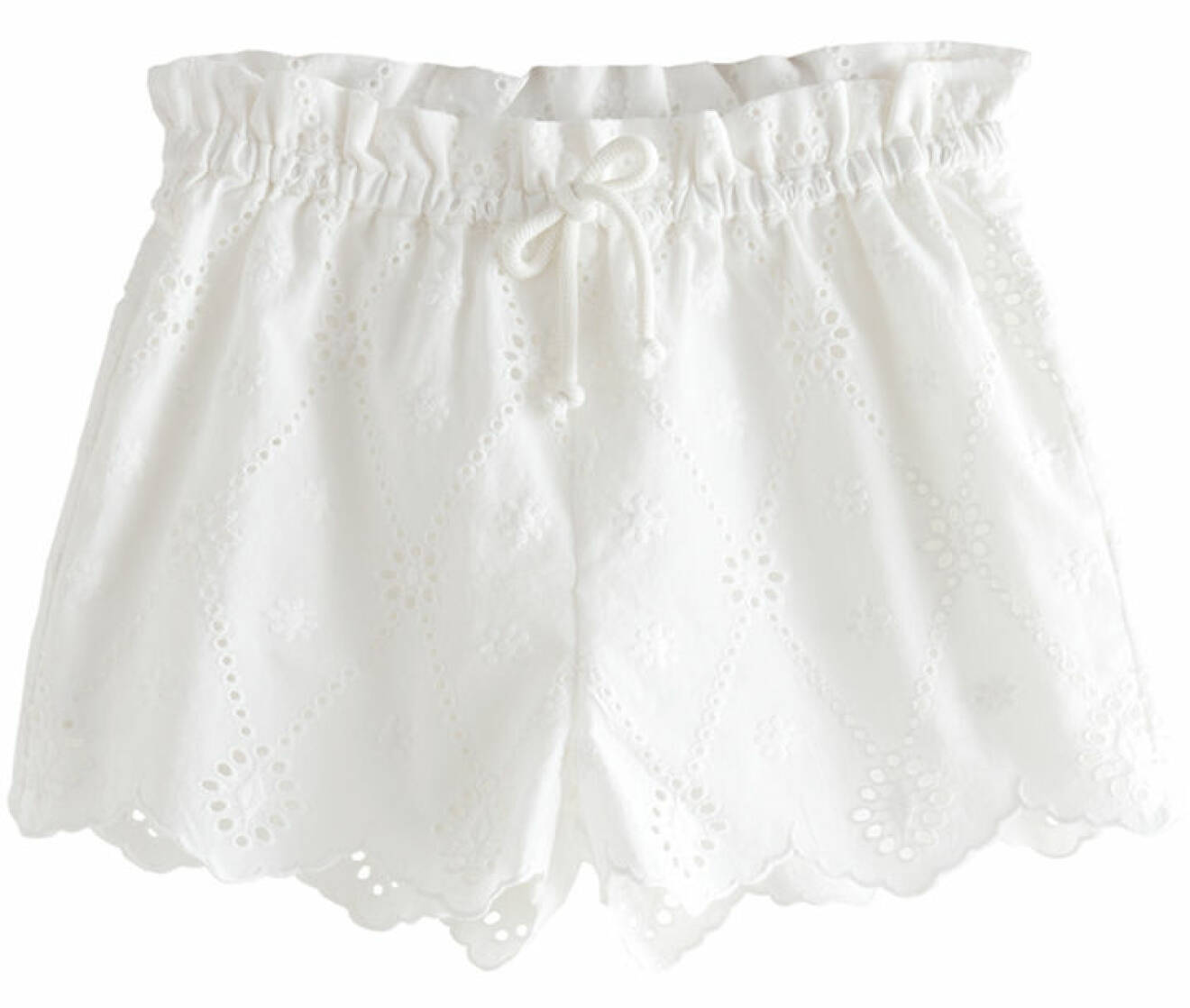 vita matchande shorts för barn