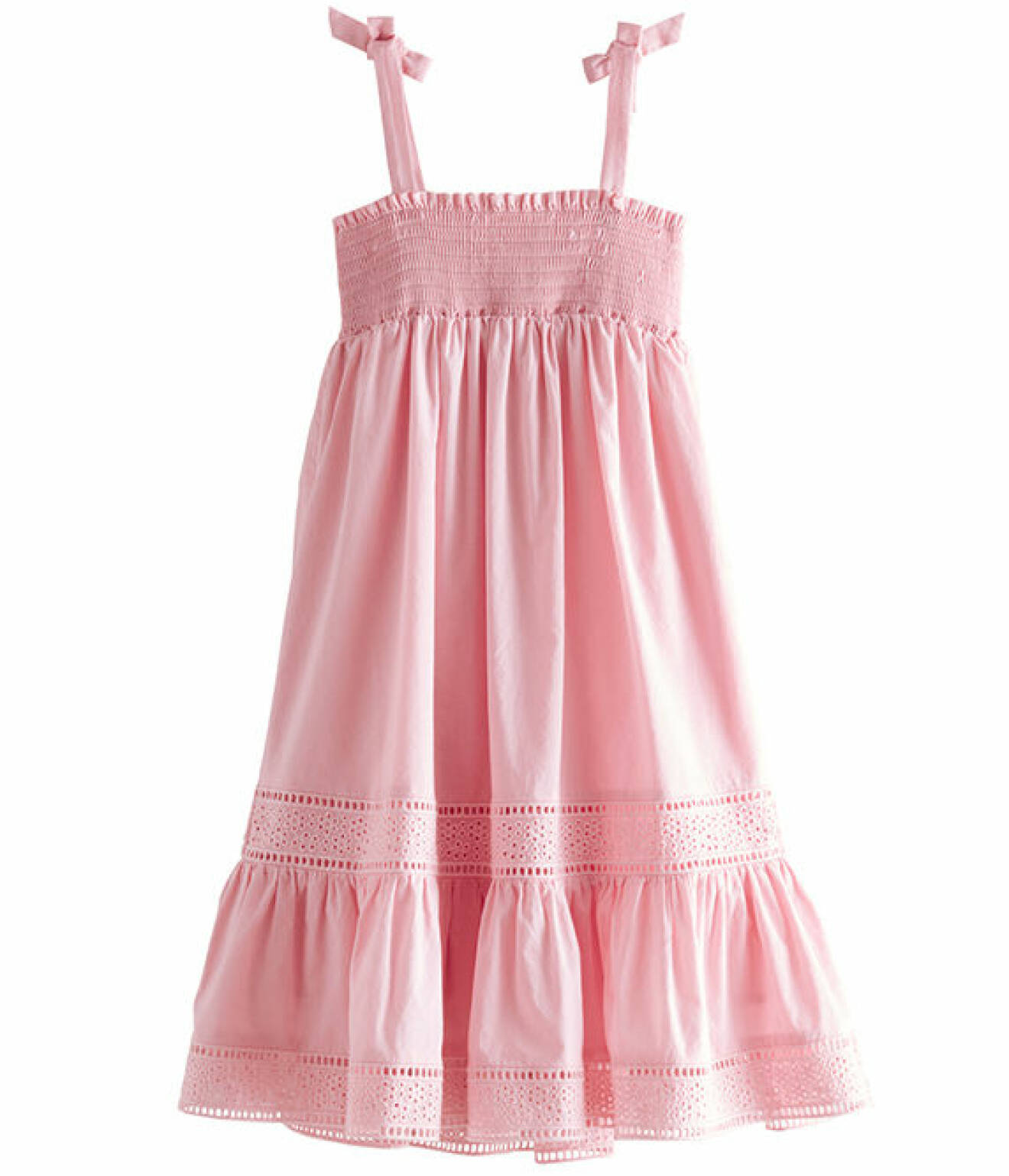 rosa matchande klänning för barn