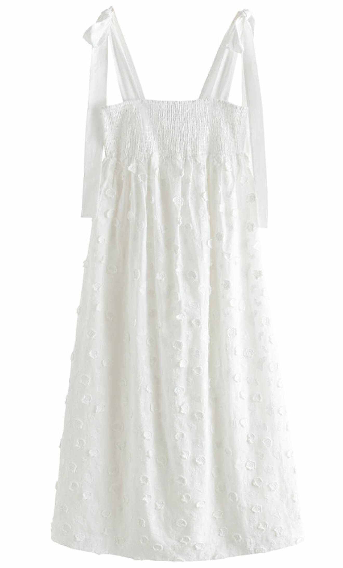 vit romantisk klänning för dam