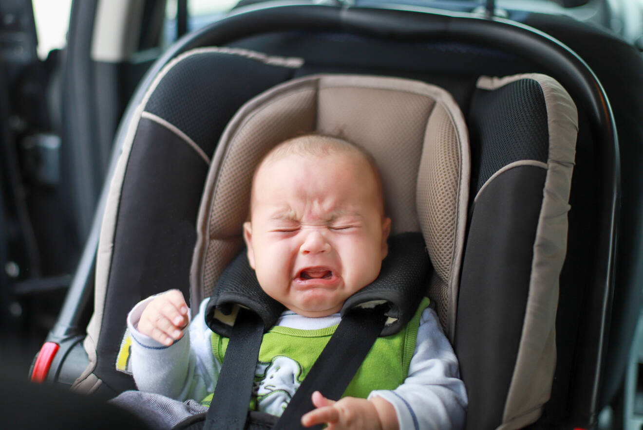 bebis som skriker i bilen