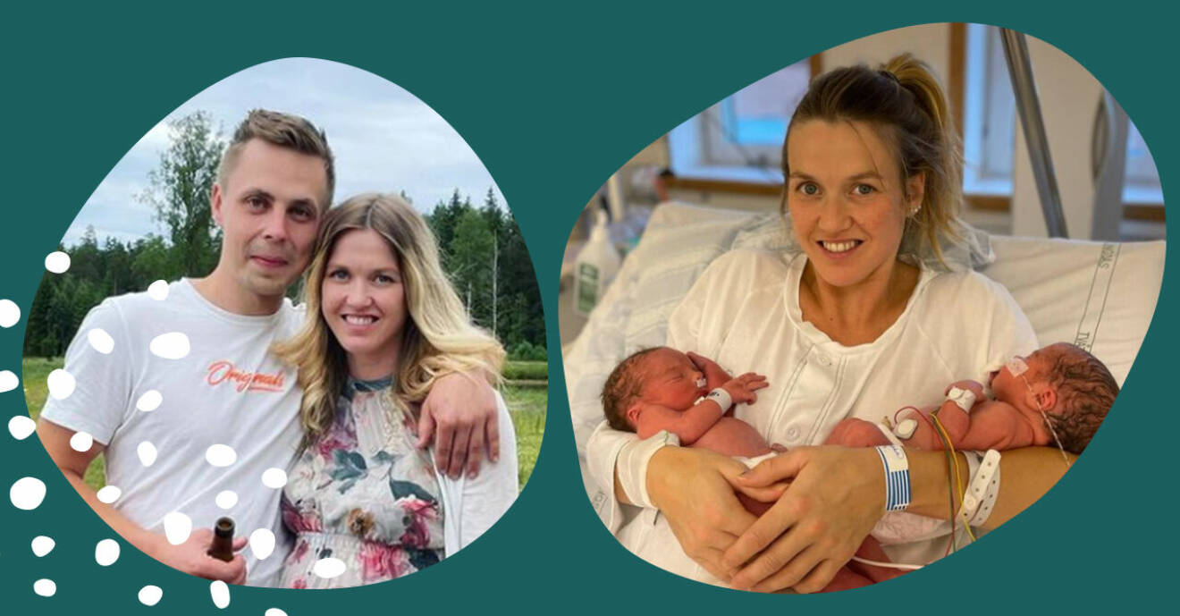 Bonde-Karin Nordström om chocken under förlossningen med tvillingarna