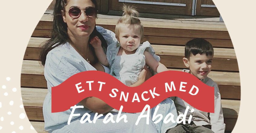 Farah Abadi med barnen