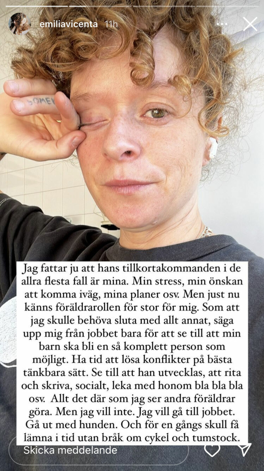 Emilia Bergmark-Jiménez instagraminlägg 2