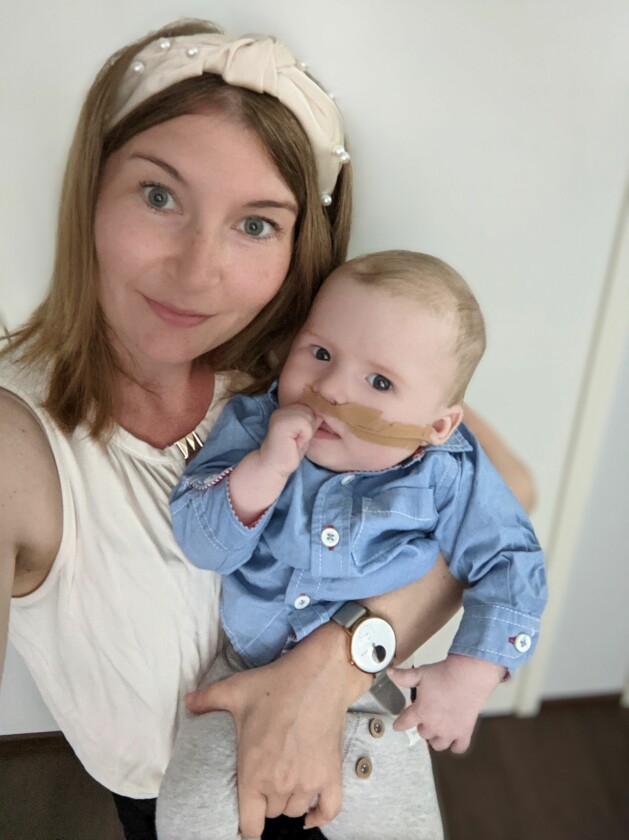 ”Jag hade hört talats om selektiv ätovilja innan, men i väldigt liten utsträckning”, säger Jennifer. Foto: Privat Jennifer och sonen Nemo