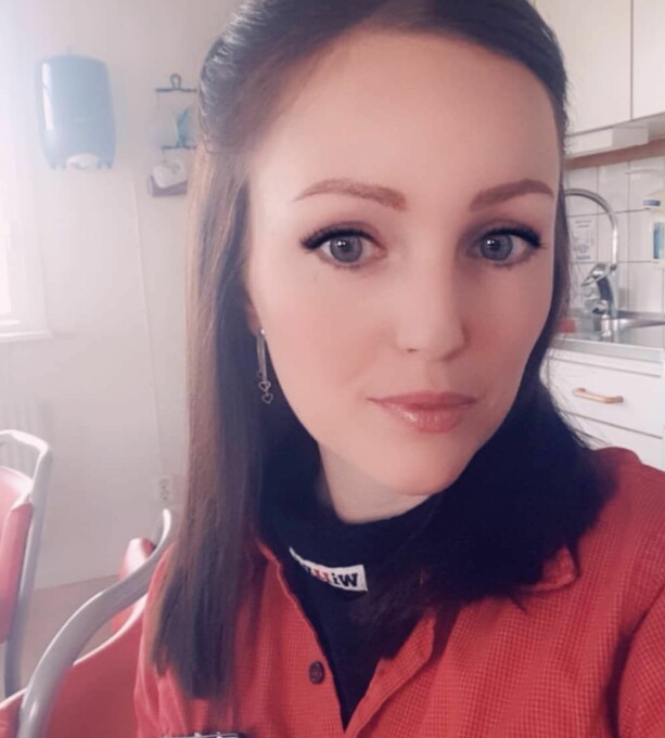 En kafferast på jobbet kan vara dränerande för Jessica. Jessica Bemngtås