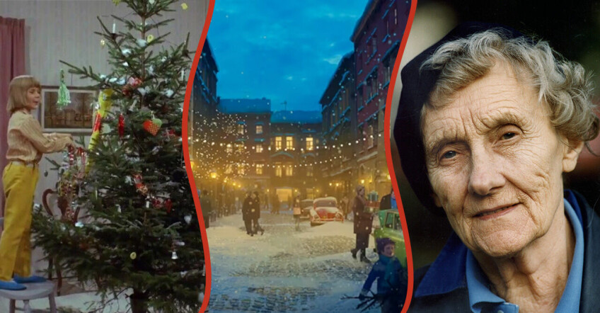 jul hos pippi, tecknad julgata och Astrid Lindgren