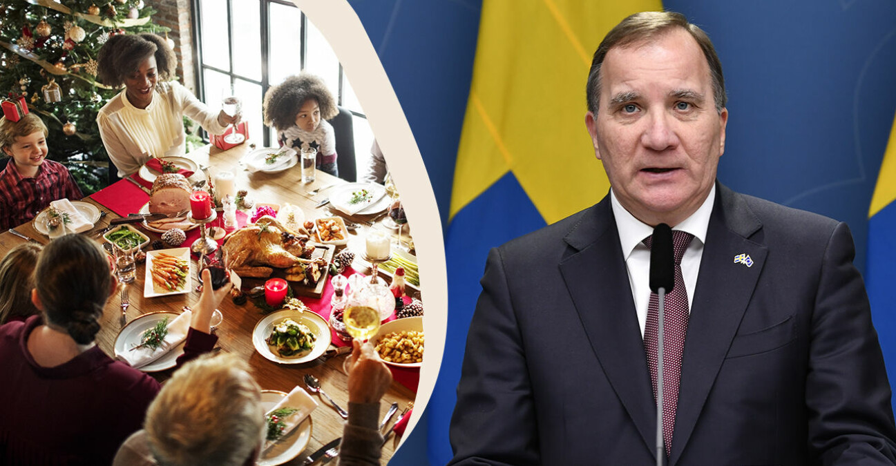 Familj firar jul och statsminister Stefan Löfven