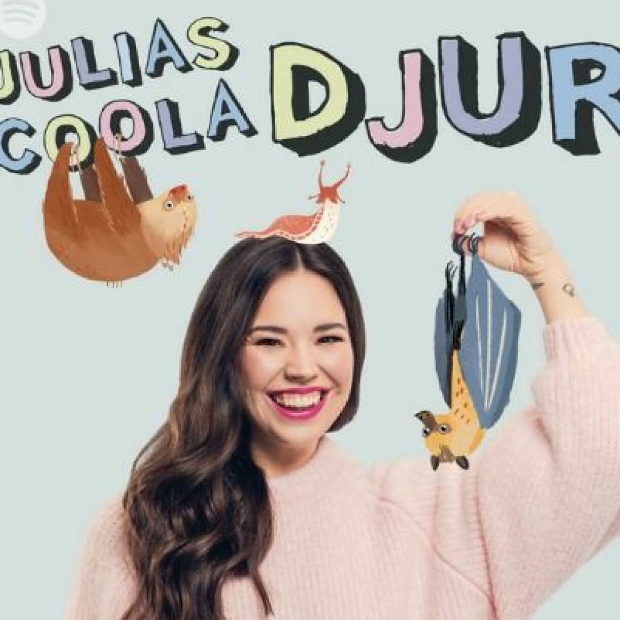 Julias Coola djur produceras av streamingtjänsten Spotify. Bild: Spotify Julias coola djur