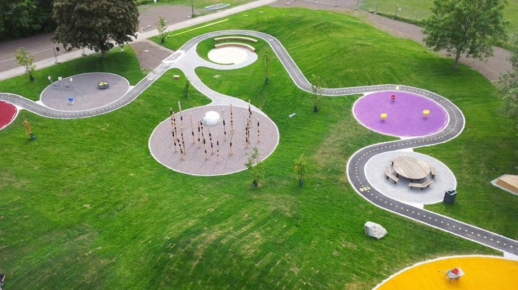 Nälsta parkourpark och lekplatsm