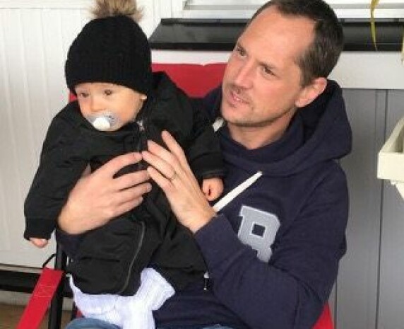 Matildas pappa och Edwin. Matildas pappa