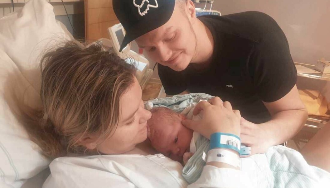 Moa och Jakob hann knappt landa i att de skulle bli föräldrar innan Matheus föddes. Moa och Jakob