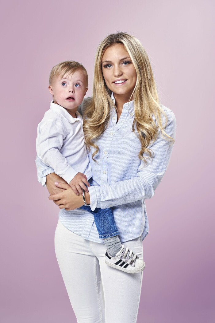 Julia Bergman med Milan. julia bergman i unga mammor